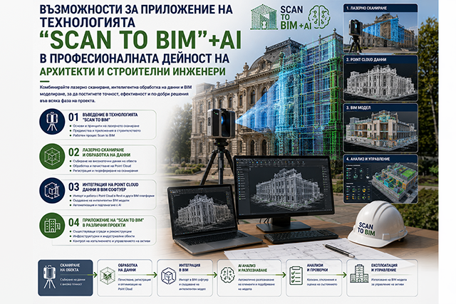 Банер на обучение Scan to BIM